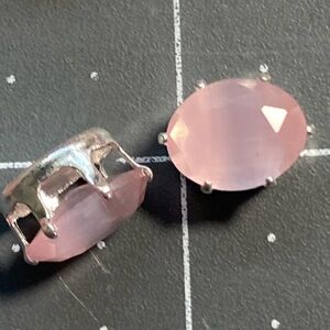 10x8mm Oval Cat’s Eye Rhinestone w/setting (10)